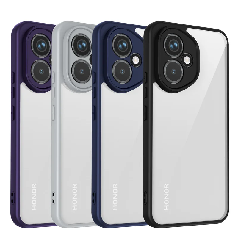 Durable Hybrid Rugged TPU Bumper with Clear Armor Back Cover