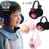 100% Genuine Paw Patrol Skye Chase Winter Earmuff Gloves Plush Ear Warmth Stuffed Mittens Boy Girl Kids Children Christmas gift 1