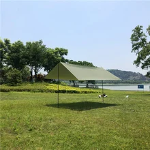  Outdoor Camping Sun Shelter Tarp Tent Shade Awning Anti-UV Oxford Cloth UV Protection Waterproof Camping Tarp Ultralight Tarp 