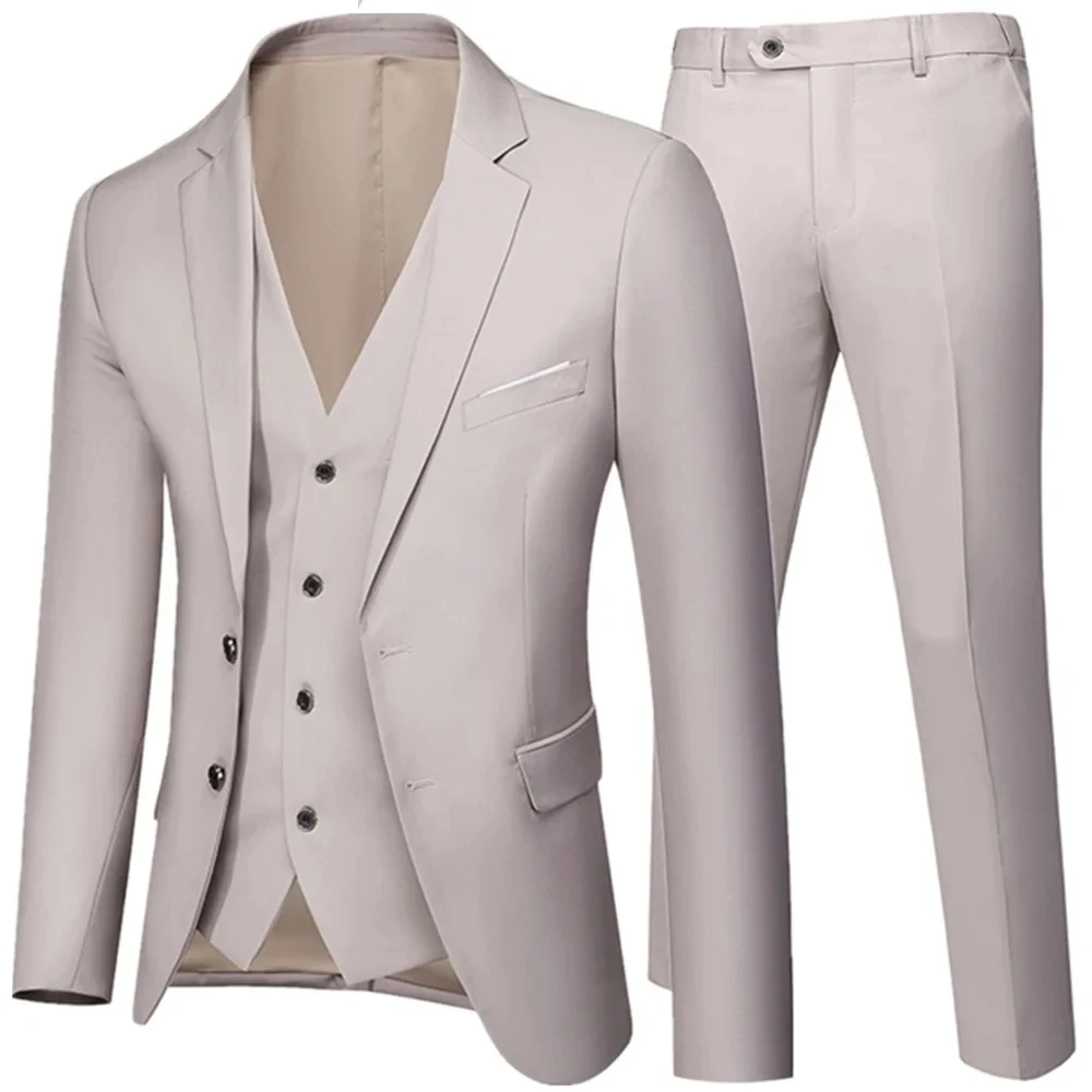 Men's Suit Slim Fit 1 Button Suit Men Pants Set - Temu