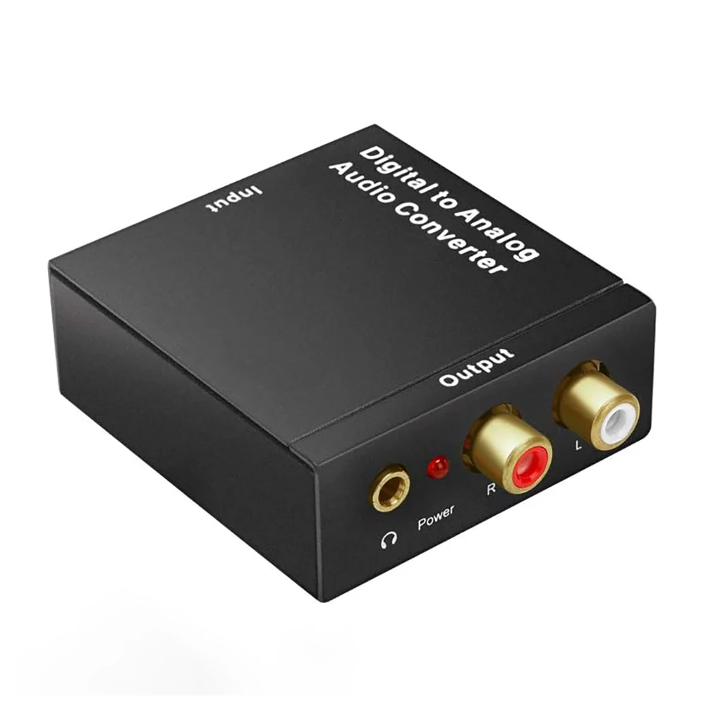 Convertitore Audio Digitale-Analogico Dac Con Jack Da 3.5Mm Spdif Ottico Toslink Convertitore Da Coassiale Ad Analogico Stereo L/R Per Ps4 Xbox