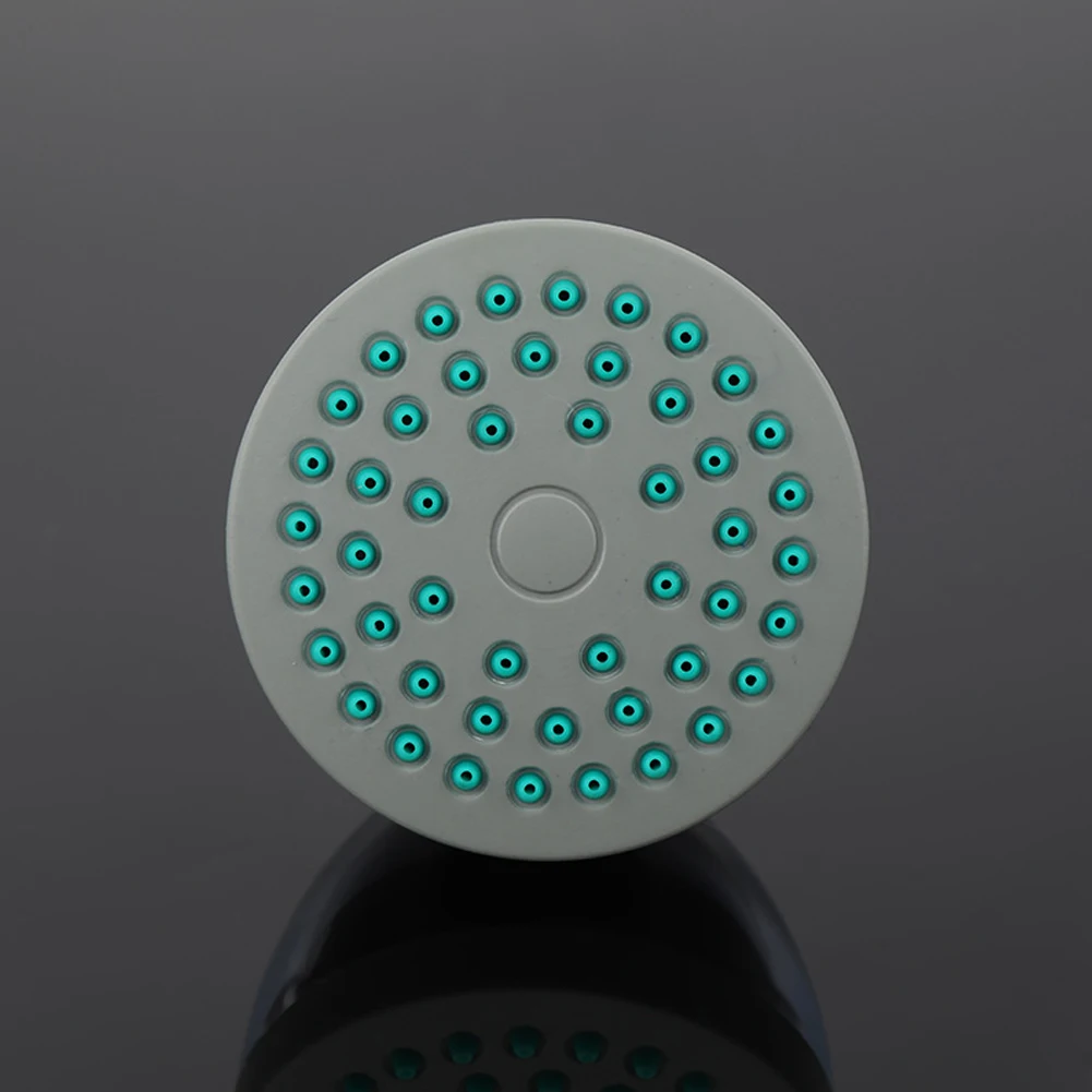 

Brand New Shower Head Top Plating Power Replacement Rotate Round 1pcs Showerhead 360 ​​degrees Small ABS Plastic