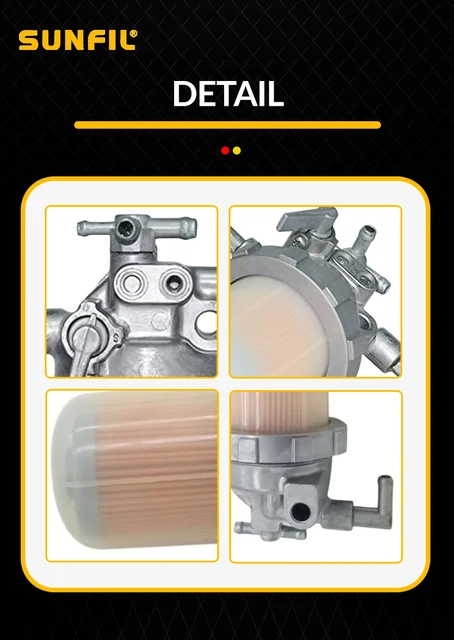 Filtro Carburante 129100-55621 Per Yanmar PC30/35/40/45/50/55 E 94/88