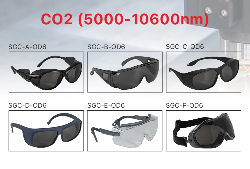 Ultrarayc 10,6 um CO2-Laserschutzbrille Typ A Kleine Schutzbrille Schildschutzbrille für Co2-Lasermaschine – Detail 1