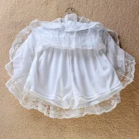 Short skirt white lace cake skirt skirt skirt female summer high waist thin a line skirt princess puffy skirt - Image 3
