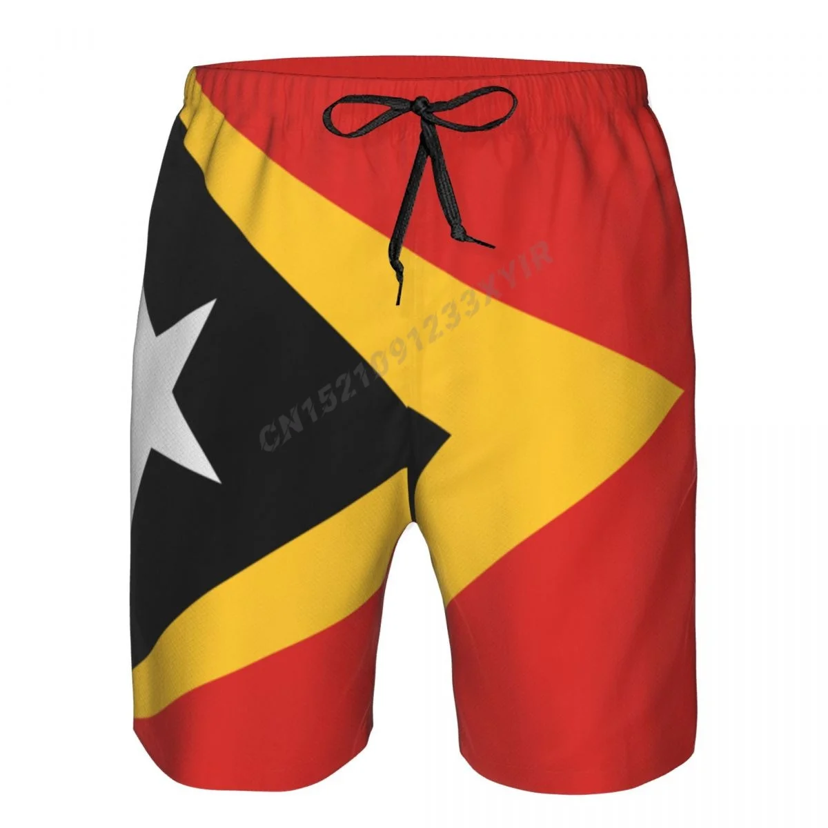 Summer Men's East Timor Flag Beach Pants Shorts Surfing M-2XL Polyester Swimwear Running 3