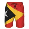 Summer Men's East Timor Flag Beach Pants Shorts Surfing M-2XL Polyester Swimwear Running 3