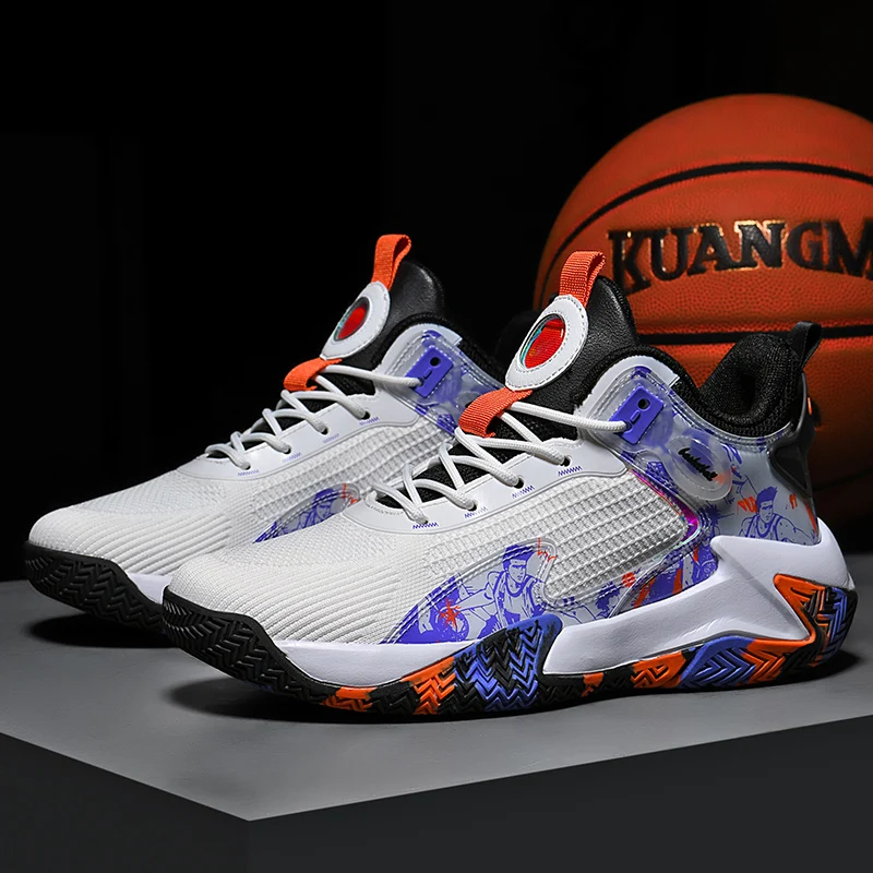

Basketball shoes men's outdoor sports shoes breathable non-slip plus size men's basketball shoes 39-48