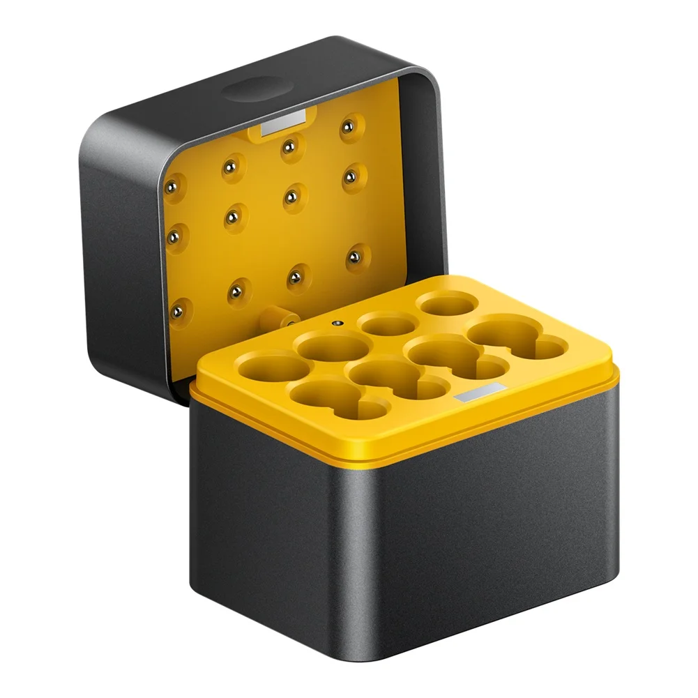 Battery Charging Case with 8-Compartment Storage and Overcurrent Protection for 1.5V Lithium Batteries