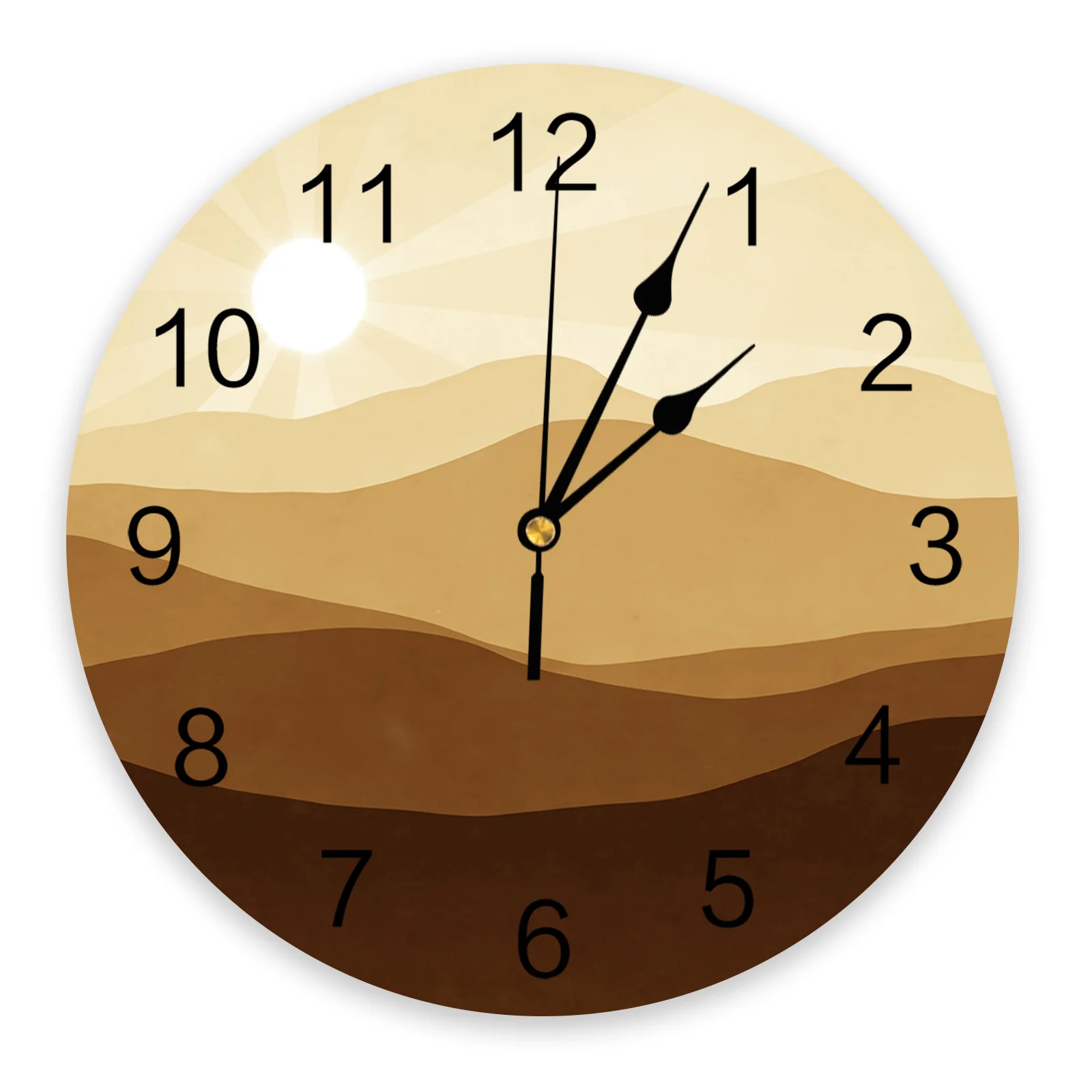 Cartoon Style Color Crack Spot English Large Wall Clock Dinning Restaurant Cafe Decor Round Wall Clocks Silent Home Decoration