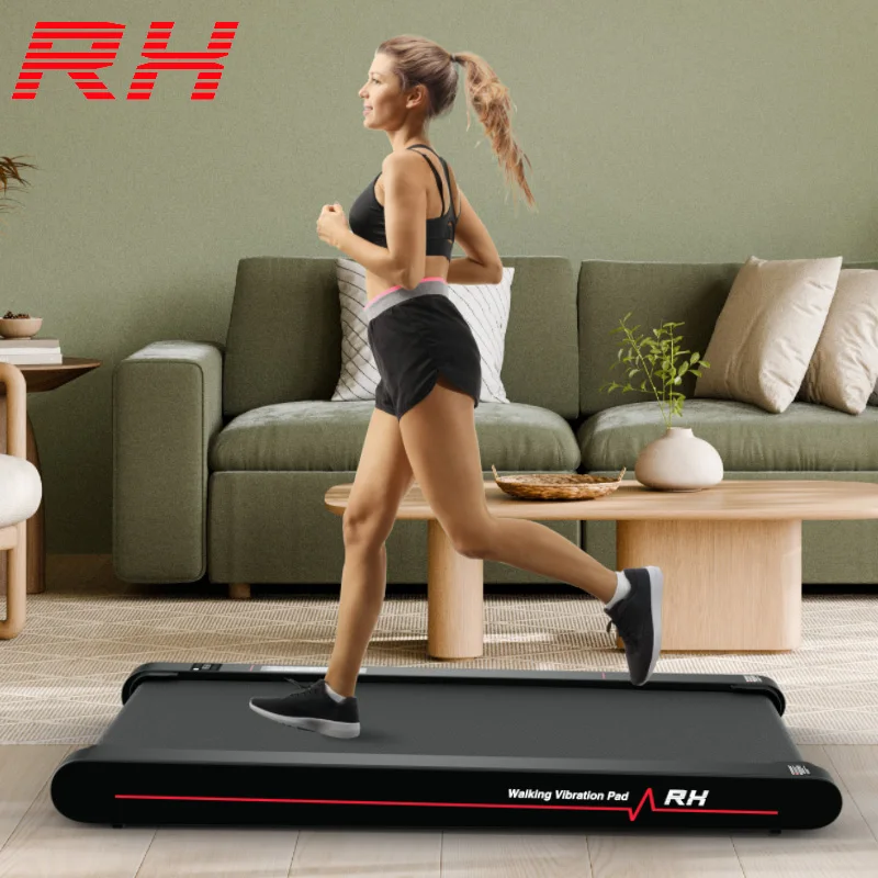 Mini Electric Motorized Walking Machine Flat Treadmill Vibration Walking Pad with LED Screen for Home Use MOQ Small