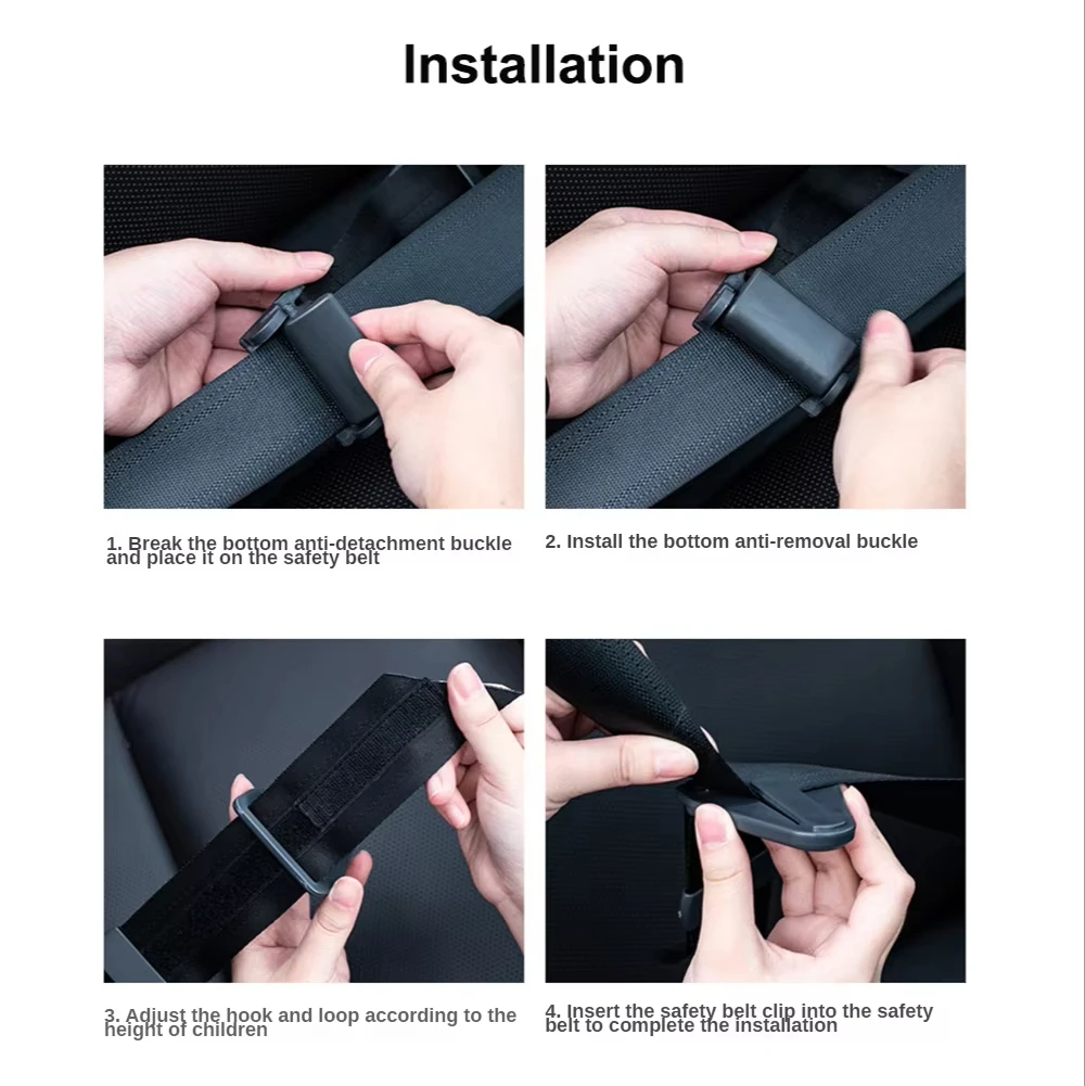 Car Child Seat Belt Retainer Adjustment and Fixation Anti-stroke Belt Children Shoulder Guard Buckle Seatbelt Adjuster for Kids
