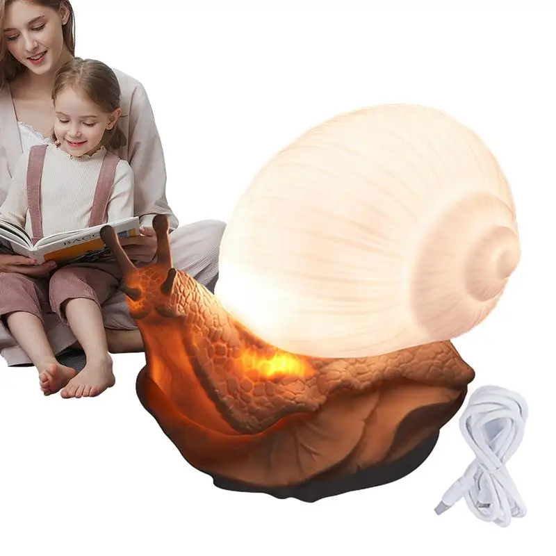 

Snail LED Night Light Touch Sensor Remote Control 24 Colors Dimmable Timer Plug Silicone Night Lamp For Children Baby Gift