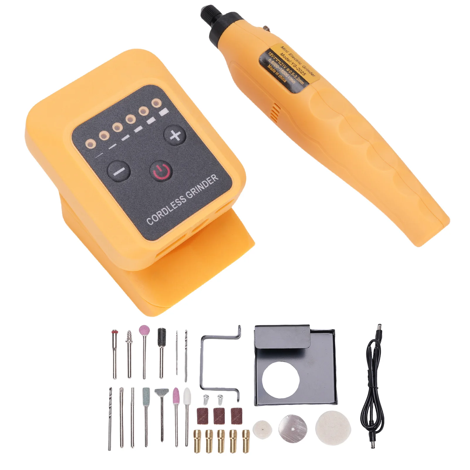 Power Carving Tool 6 Speed Lightweight ABS Electric Grinding Tool Accurate Battery Operated Efficient Muti Purpose for Home