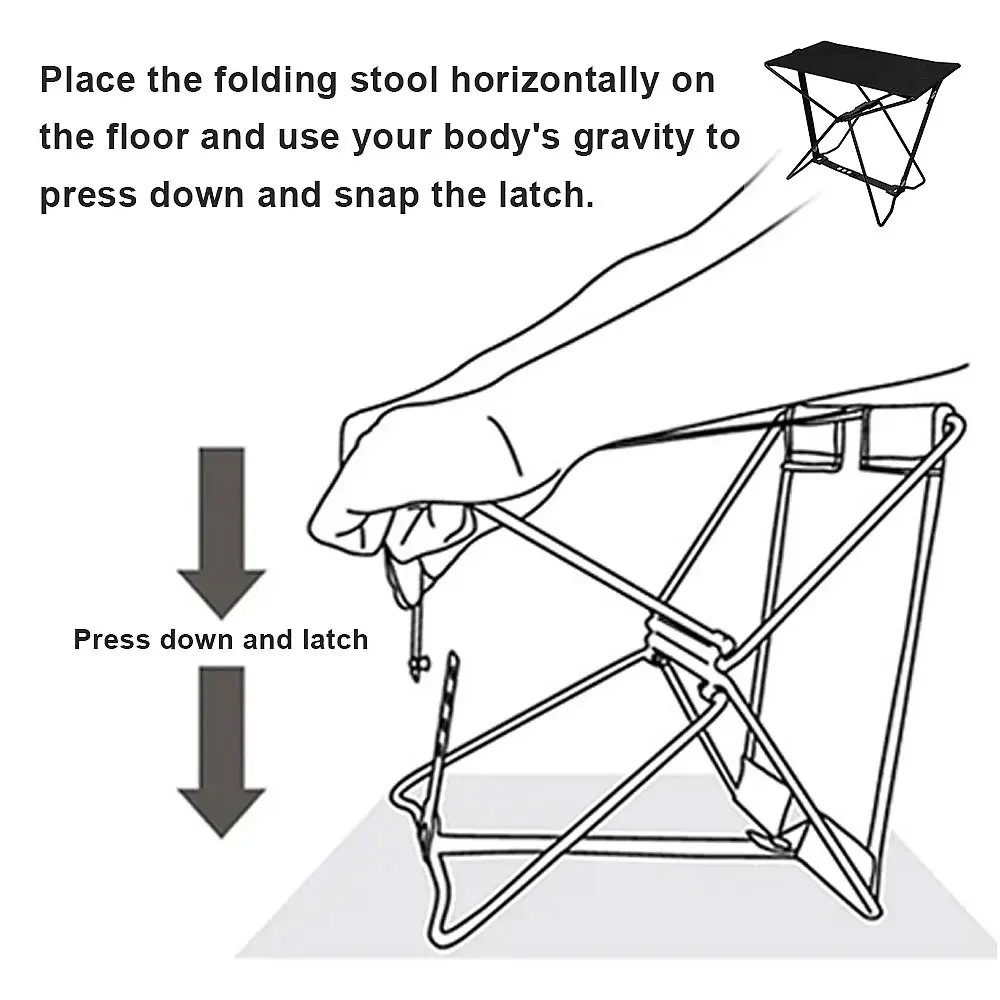 Ultralight Folding Stool Portable Outdoor Folding Chair Casual Simple Pocket Mazar Picnic Camping Chair Small Stool