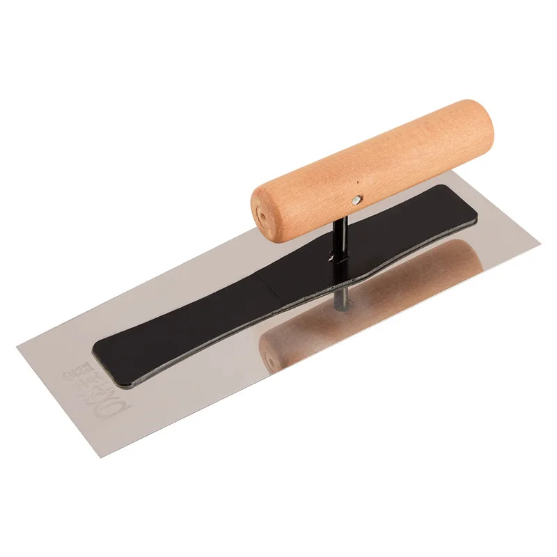 240mm Construction Concrete Scraping Tools Plaster Trowel Stainless Steel Plastering Trowels Tile Floor Wall Cement Mud Trowel bricklaying trowel square notched trowel