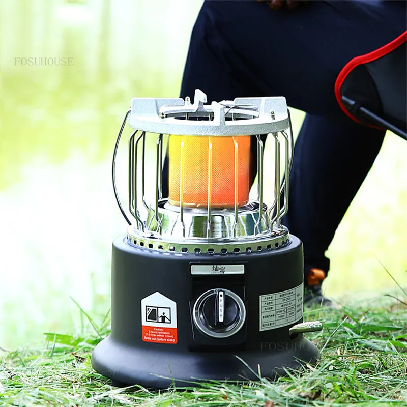 Portable Outdoor Gas Heater Multifunctional Liquefied Gas Heating Furnace  Winter Warmer Ice Fishing Camping Heating Stove Black - AliExpress