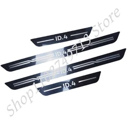 Sure! Here's an enhanced product title:

Stainless Steel Door Sill Protector Kick Guard Pedal Threshold Step Plate (Carbon fiber pattern)