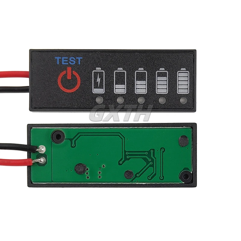 Indicatore di alimentazione della batteria al litio 18650 Tester di carica della piastra di capacità agli ioni di litio Lipo 1S-7S Batteria al piombo 12V - immagine 4