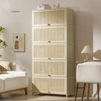 Modern Minimalist Kitchen Cabinet Household Storage Storage Cabinet Multi-functional Floor-standing Multi-layer Kitchen Cabinets 1