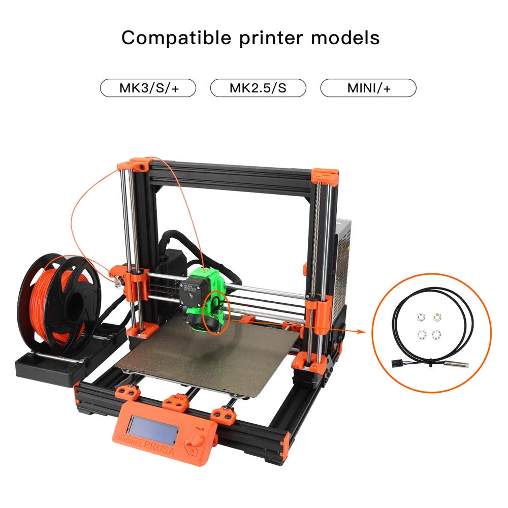 Prusa i3 MK3+ Super PINDA 자동 레벨링 센서 프로브 5V Prusa i3 MK3s+ 3D 프린터 부품과 호환 가능