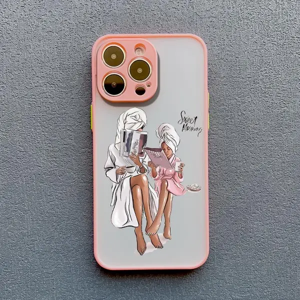 Super Mom Baby Mädchen Sohn Handyhülle für iPhone 13 12 11 Pro Max Mini 17 16 14 15 Pro Max Plus X XS XR 16 15 Plus Cartoon-Abdeckungen – Detail 12