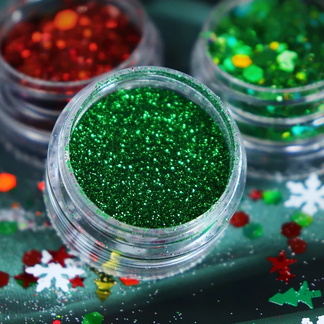 에폭시 송진 몰드에 생기를 불어넣는 크리스마스 송진 스팽글