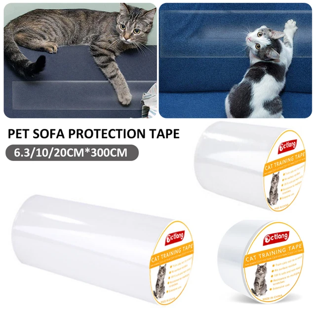 Protectores de muebles para gatos, cinta de entrenamiento antiarañazos para  gatos, cintas transparentes seguras, protectores de sofá, rascador de  esquina - AliExpress