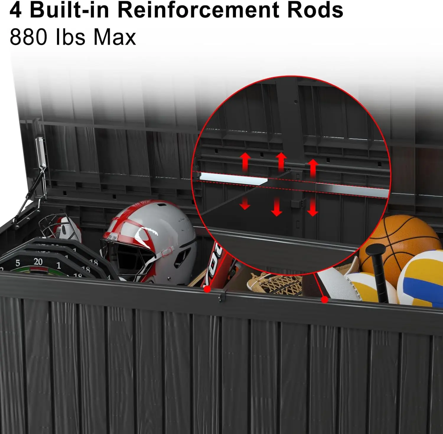 150-Gallon Outdoor Storage Box 4
