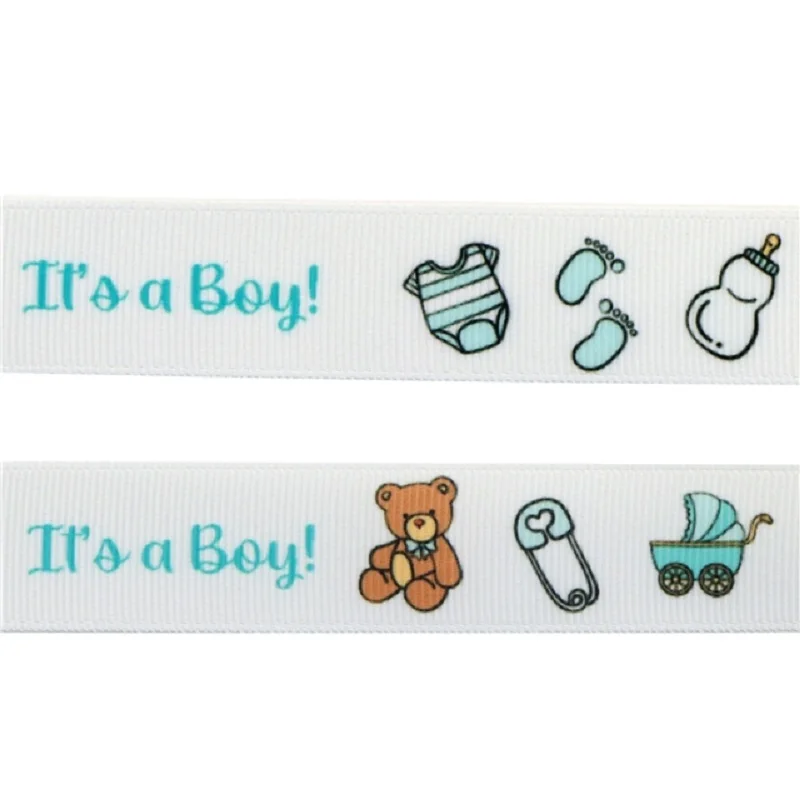 

50 ярдов, 16-75 мм, корсажная лента с принтом для маленьких мальчиков, эластичная лента для «сделай сам», банты для волос, повязка на голову, ремесла от поставщика