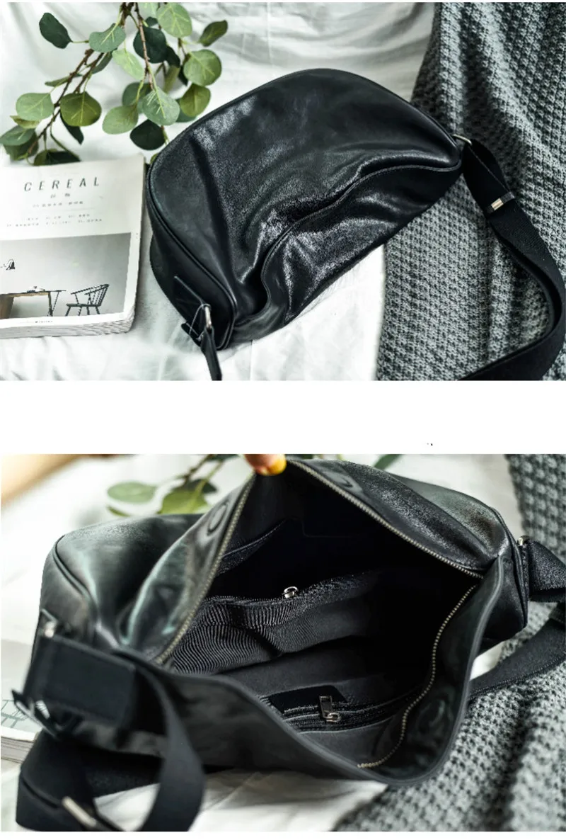 Mode lässig hochwertige echtes Leder Damen Umhängetaschen einfache Outdoor-Designer erste Schicht Rindsleder Umhängetasche – Detail 6