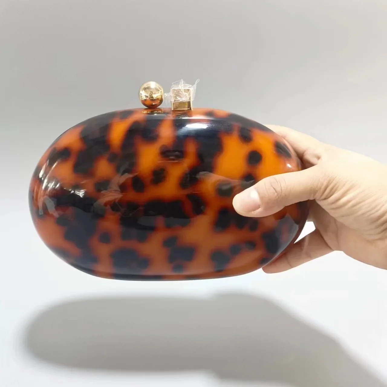 

Pearl Light Women's Designer Handbags Luxury Acrylic Evening Clutch Ladies Thick Chain Shoulder Crossbody Bags for Women Box Bag