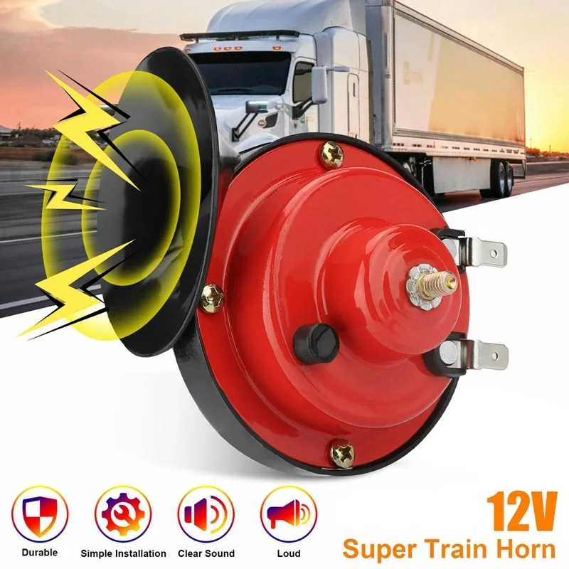 Nowy 60db Super Train Horn na 12V zasilacze motocykle samochodowe