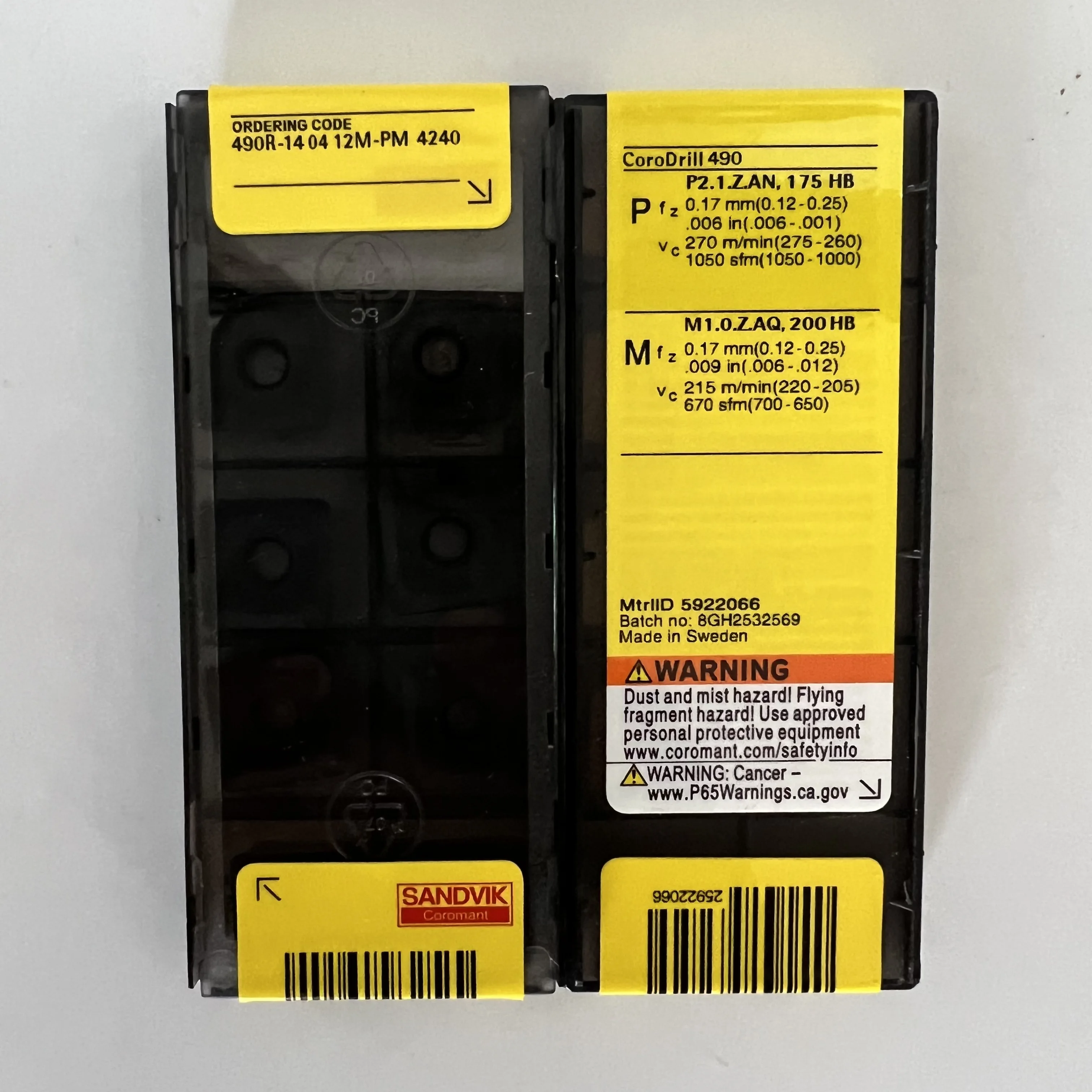 490R-140412M-PM 4240 Original 490R-140412M-PM 4340 CNC blade