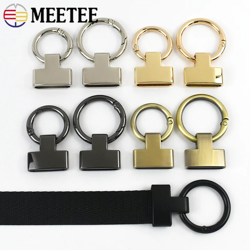 2-10Pcs 금속 버클 스프링 O 링 걸쇠 20/25mm 가방 스트랩 커넥터 버클 핸드백 사이드 클립 핸드백 DIY 액세서리