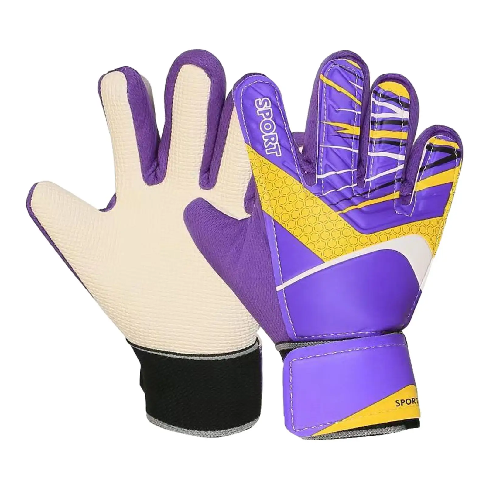 Adult Soccer Goalkeeper Gloves Practical Portable Protective Trendy Men Women Sports Supplies Durable Gift Nonslip for Beginner