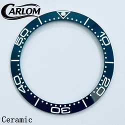 Black Blue Green Gray Ceramic Aluminium Sloping Bezel Insert (Dark Blue)