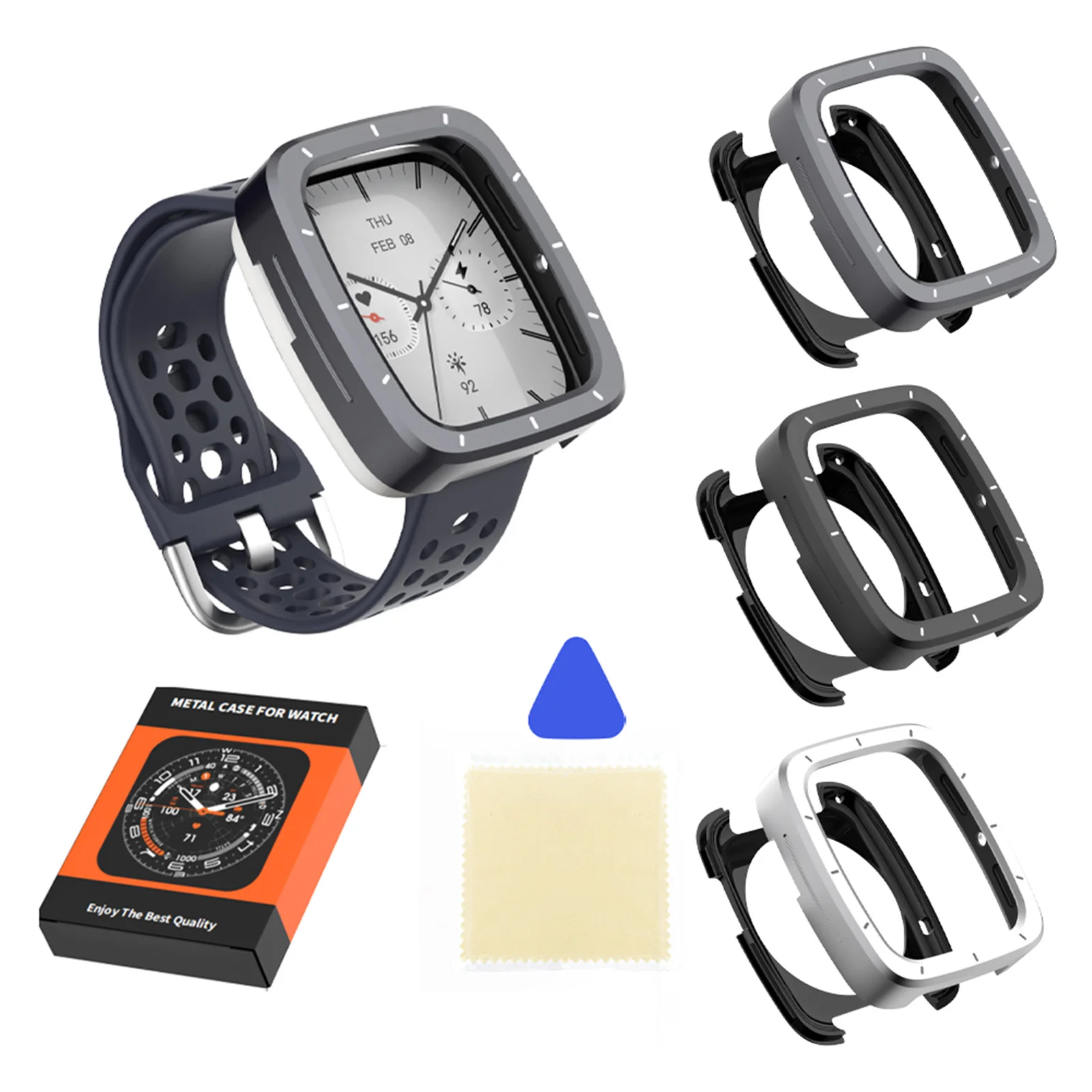 Shockproof Protector TPU Back Cover Protective Case Watch Protective Cover Frame for Amazfit Active 2 Square Smartwatch