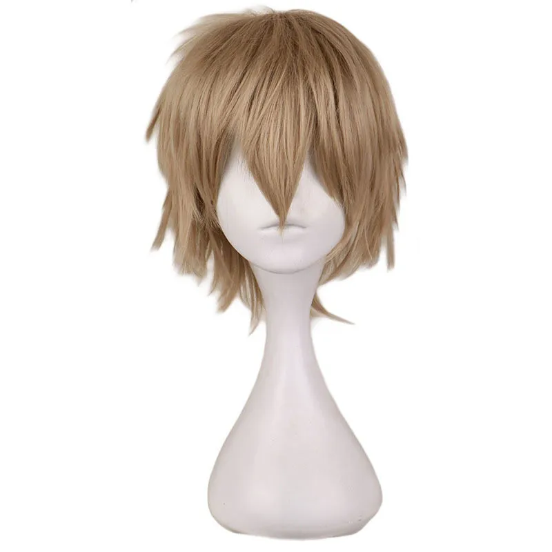 

Anime Togami Byakuya Wig Cosplay Wig Role Play Short Brownish Yellow 30cm
