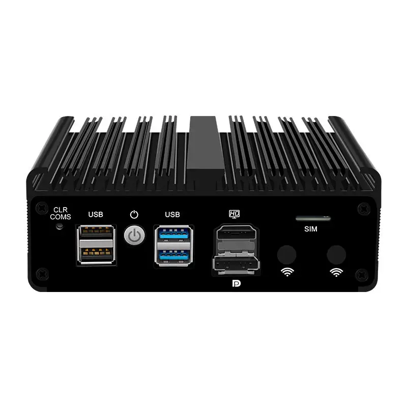 12th Gen Intel N100 Mini PC 4 LAN i226-V 2.5G N6000 N5105 J4125 NVMe Firewall Router Fanless Mini Computer Proxmox pfSense Box 6
