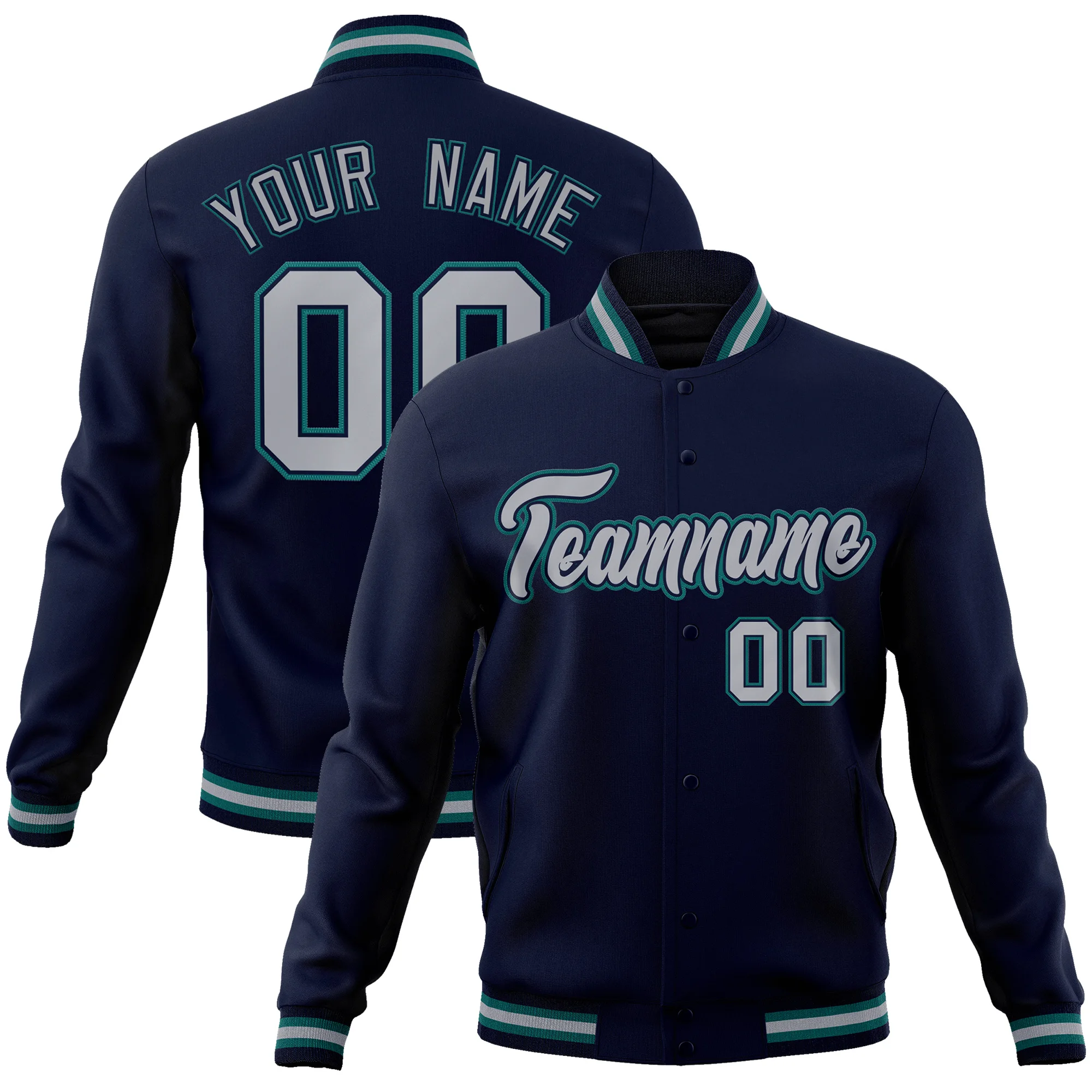 Lightweight Windbreaker Jacket Zip Up Hooded Coat Stitched Personalized Name Number for Men Women