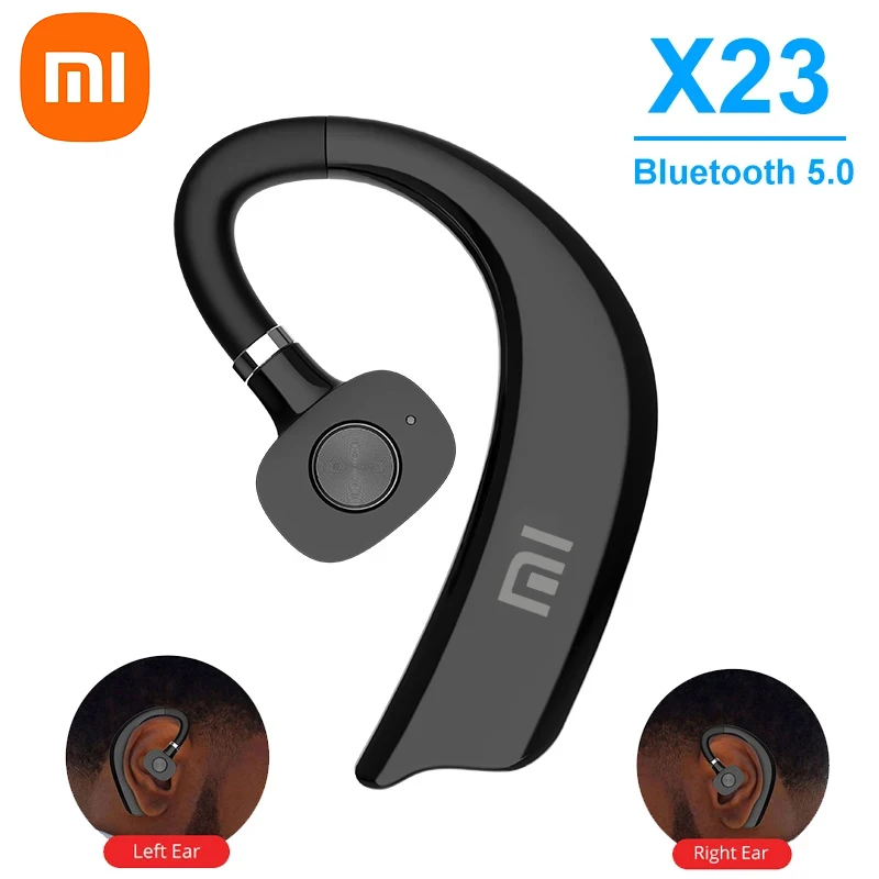 XIAOMI-X23 Fones de ouvido Bluetooth sem fio com microfone, fones de ouvido intra-auriculares, ganchos, mini, mãos livres, chamadas, um ouvido, TWS