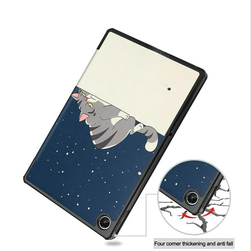 For Lenovo Xiaoxin Pad 2022 10.6" Tab M10 Plus 3rd Gen Case TB128FU TB125FU Funda Tablet Tri-Fold Magnetic Stand Cover+Film+Pen — view 6
