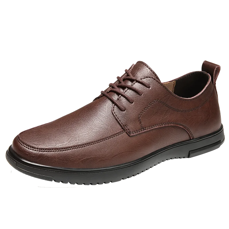 LuxuryMensGenuineLeatherFormalShoesHighqualitySoleCasual