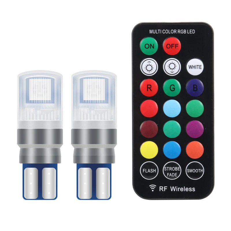 ตัวเลือกสินค้า หลอดไฟ LED RGB รถยนต์ พร้อมรีโมท Canbus