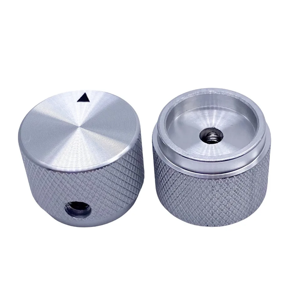 Set Manopole Per Elettronica Set Di 5 Manopole Circolari In Alluminio Argentato 20x17 Mm Perfette N 521134 - Foto 8