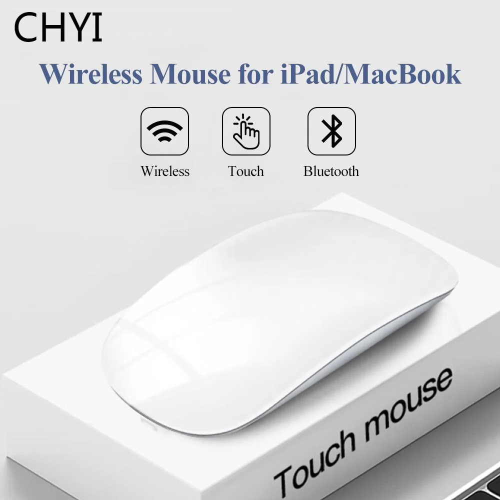 Chyi Bluetooth Mouse Magic Ricaricabile Quiet Slim Wireless Touch Mouse Per Mac/Ipad/Iphone Tablet/Macbook Pro/Macbook Air Apple