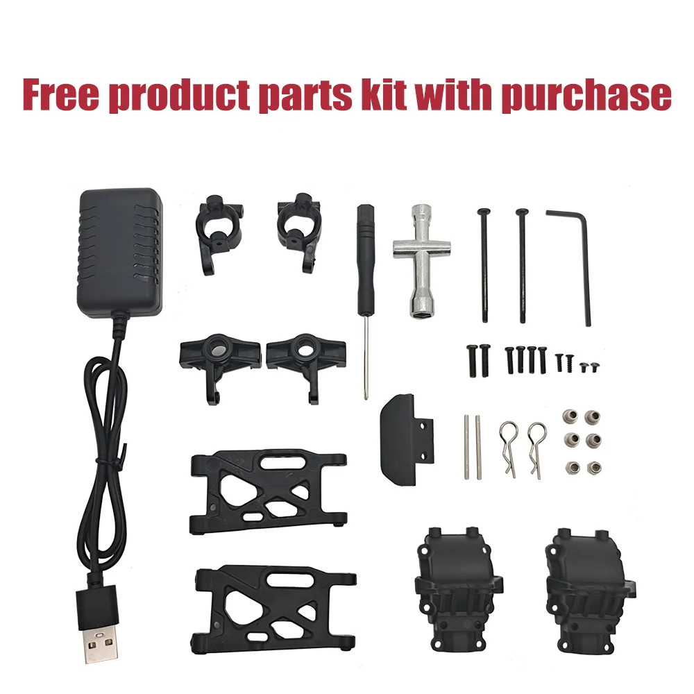 WLtoys 남아용 RC카 144011 4WD LED 장난감, 리모컨 드리프트 오프로드 게임 레이싱 모델, 어린이 선물, 144001 업그레이드 스타일, 신제품