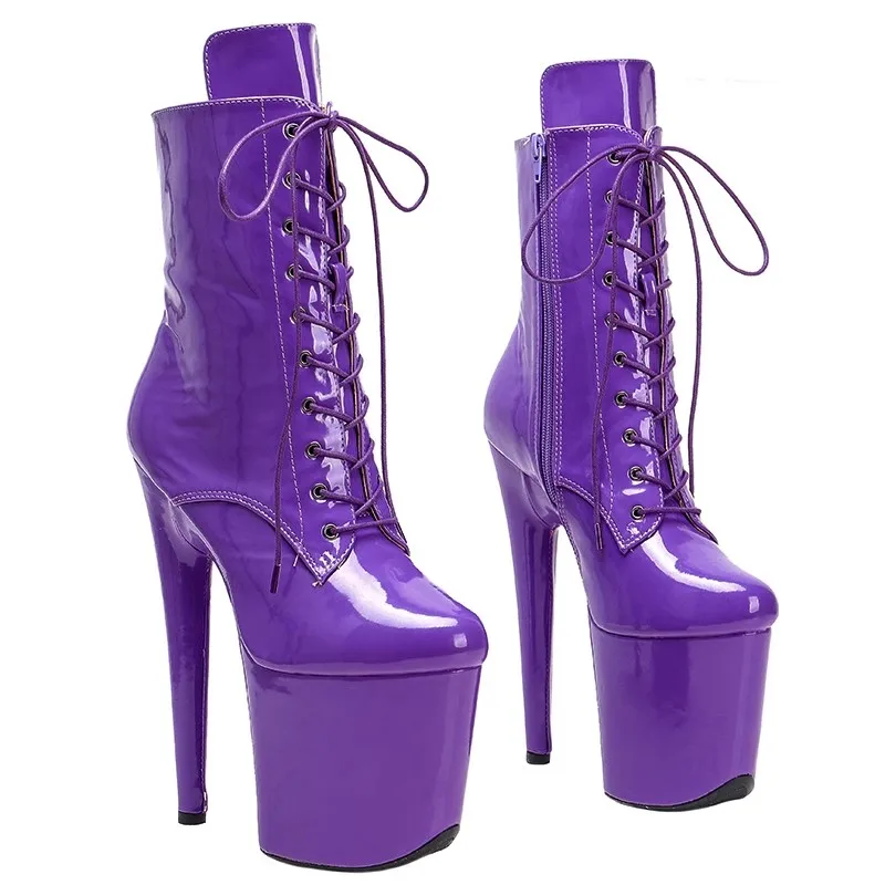 

LAIJIANJINXIA New Fashion PU Upper 20CM/8inches Pole Dancing Shoes High Heel Platform Women's Modern Boots 291