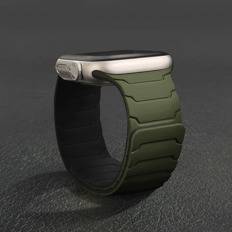 Magnetic Silicone Link Loop Bracelet